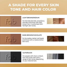 Fab Brows refill inside a makeup bag ready for on-the-go touch-ups