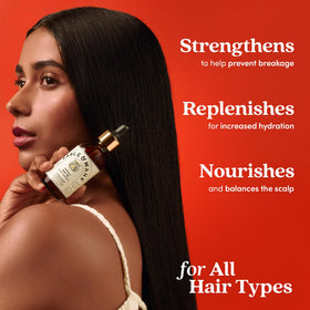 Fable & Mane label close-up showing ingredient list and clean-beauty claims for trust