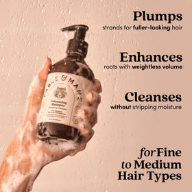 fable & mane foam texture close-up demonstrating lightweight lather for lift