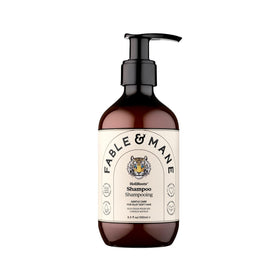 Fable & Mane shampoo front bottle showing product and branding, evokes hydration
