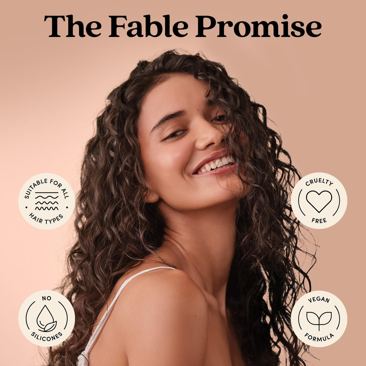 Bathroom shelf with Fable & Mane used during daily styling routine