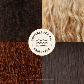 Applying Fable & Mane to towel-dried hair for smoother styling