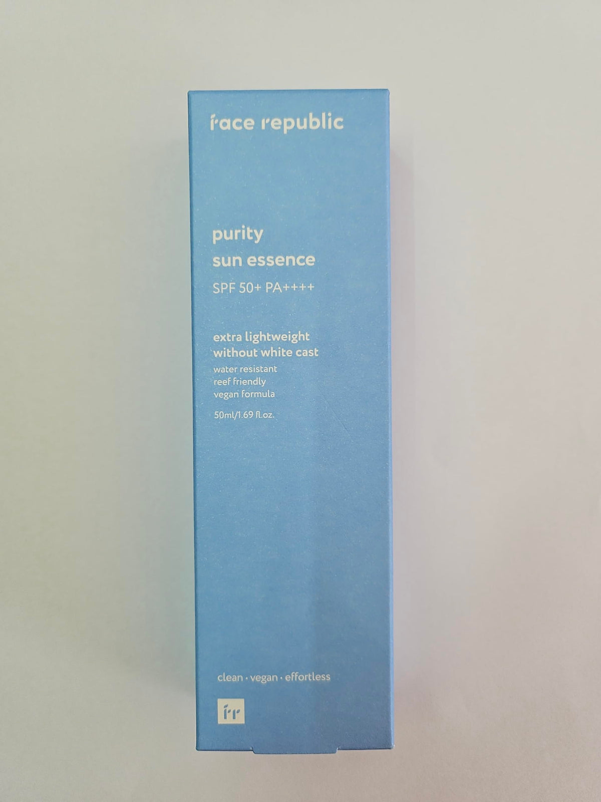 Face Republic ingredient label closeup emphasizing niacinamide and ceramide