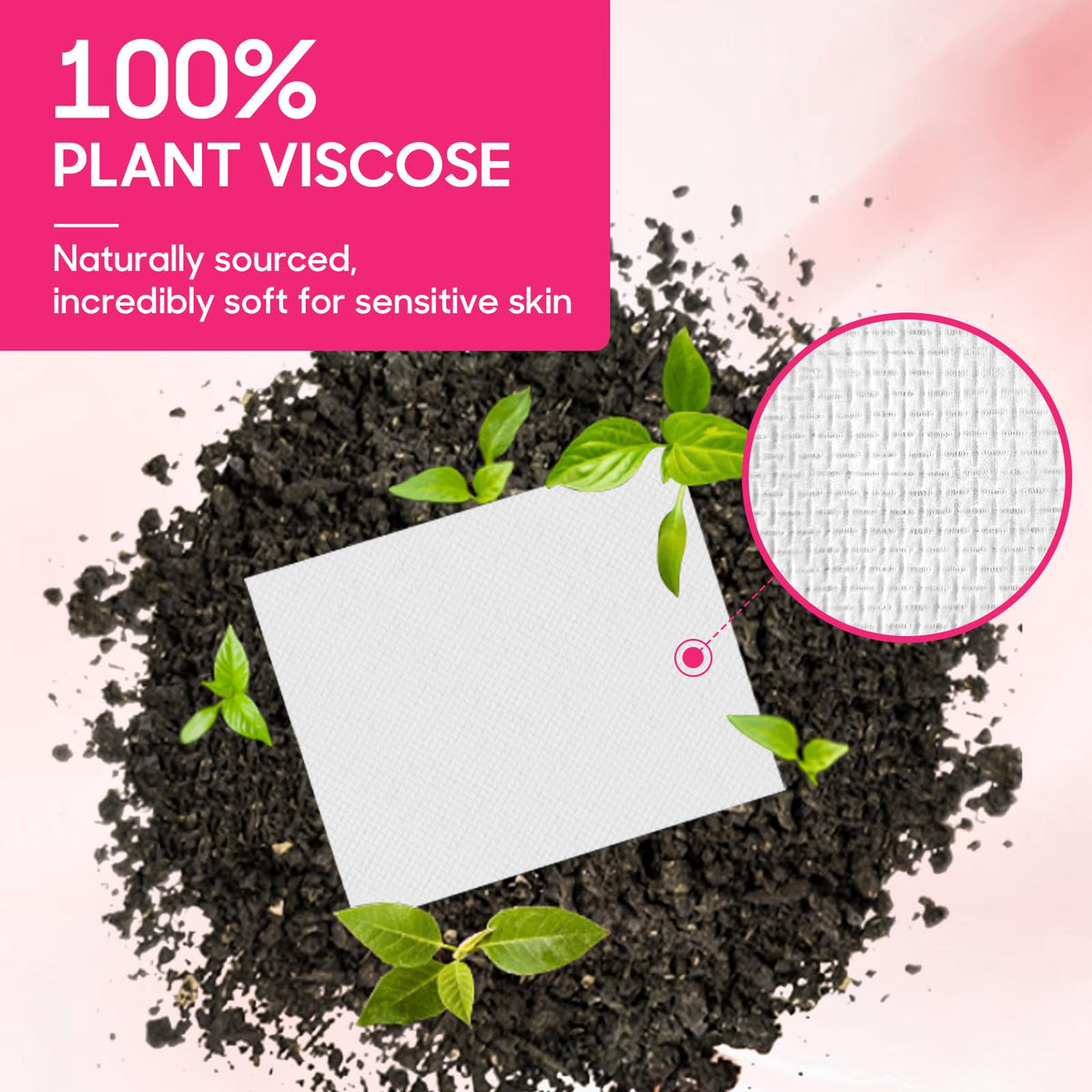 FACEMADE absorbency test with liquid showing quick soak-up performance