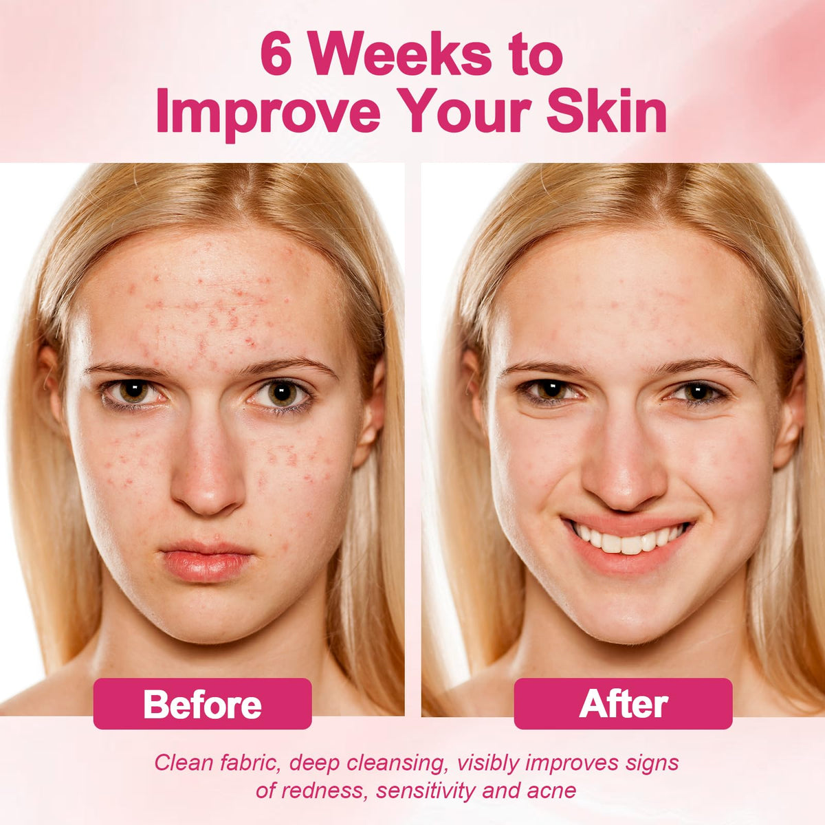 FACEMADE large 12x12 towel flat lay showing full-face coverage benefit