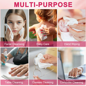 FACEMADE towel in travel kit setting showing convenience and hygienic benefit
