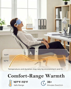 FACEMOON mask on model demonstrating comfortable steam coverage