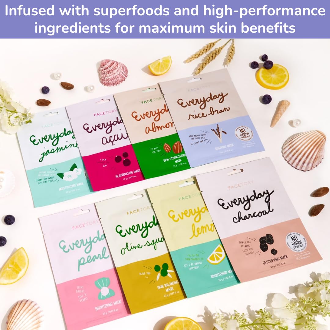 FACETORY ingredient label with pearl extract emphasizing brightening benefit