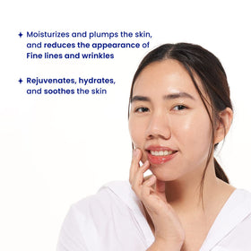 FACETORY sheet mask applied on model demonstrating even coverage