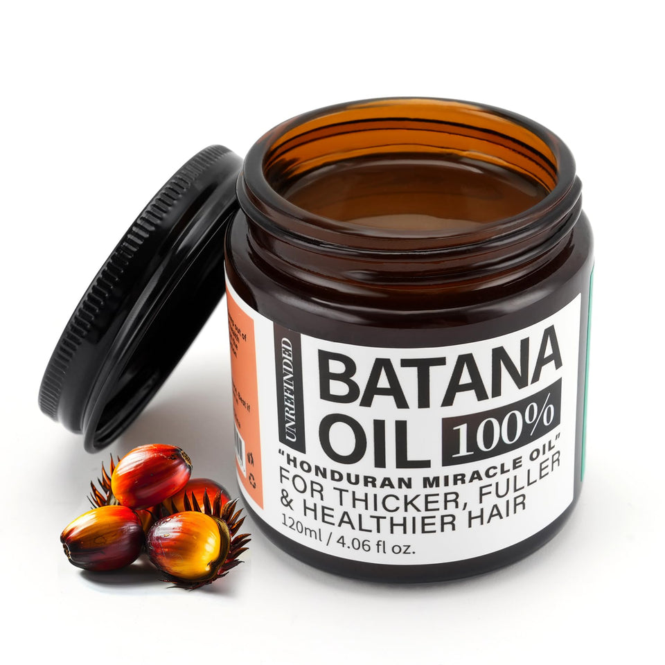 Fadelo jar front view showing Batana Oil label and natural packaging benefit