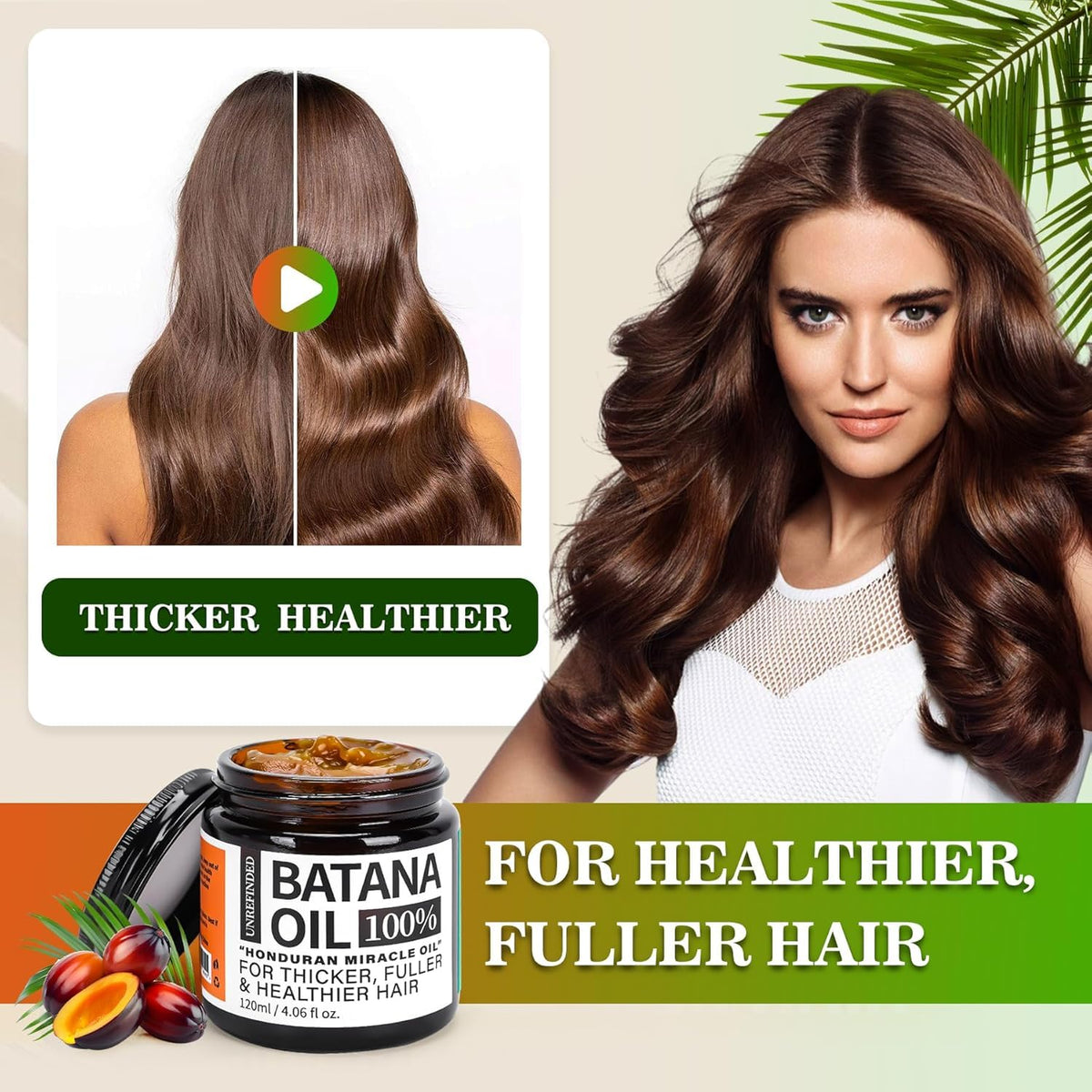Fadelo oil applied to hair lengths showing frizz control and shine