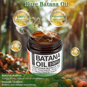 Hand applying Fadelo Batana Oil to curly hair to reduce frizz and add shine