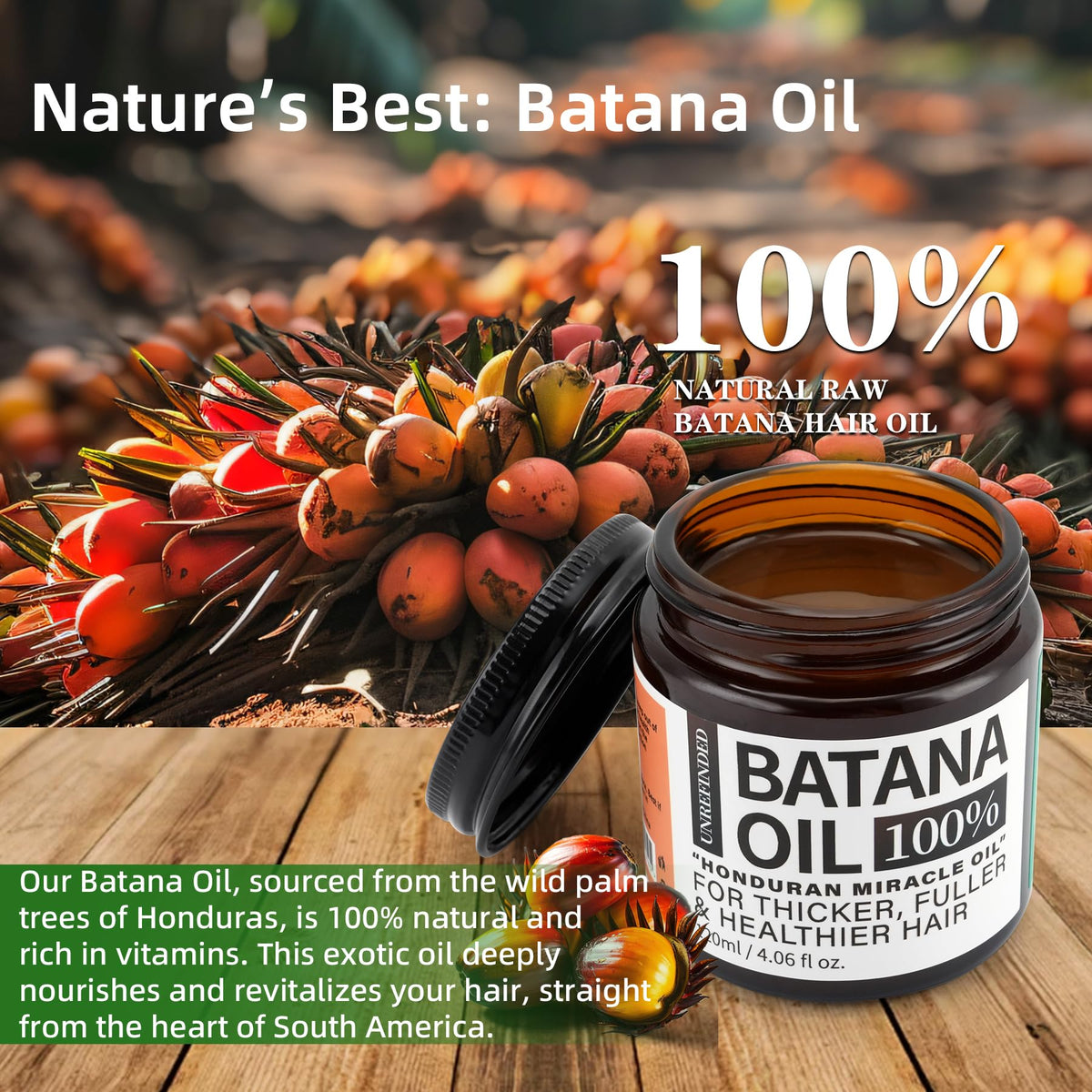 Close-up pour of Fadelo Batana Oil highlighting smooth consistency for easier application