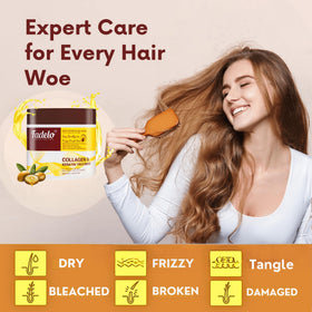 Fadelo before and after strand comparison highlighting smoother, shinier hair improvement