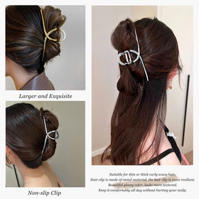 FAELBATY clip worn in a half-up style showing secure hold for long hair