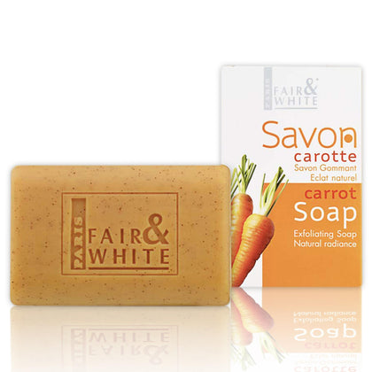 FAIR & WHITE front packaging showing bar and benefits