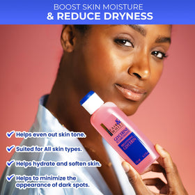 Fair and White droplet on hand demonstrating quick absorption and targeted hydration