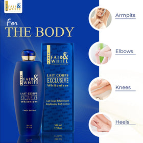 FAIR & WHITE in bathroom setting conveying daily skincare routine benefit