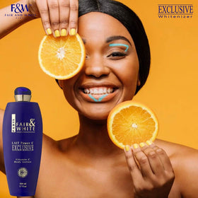 FAIR & WHITE lotion with sunscreen showing routine protection benefit