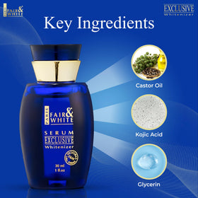 FAIR & WHITE dropper close-up dispensing serum and precise application benefit