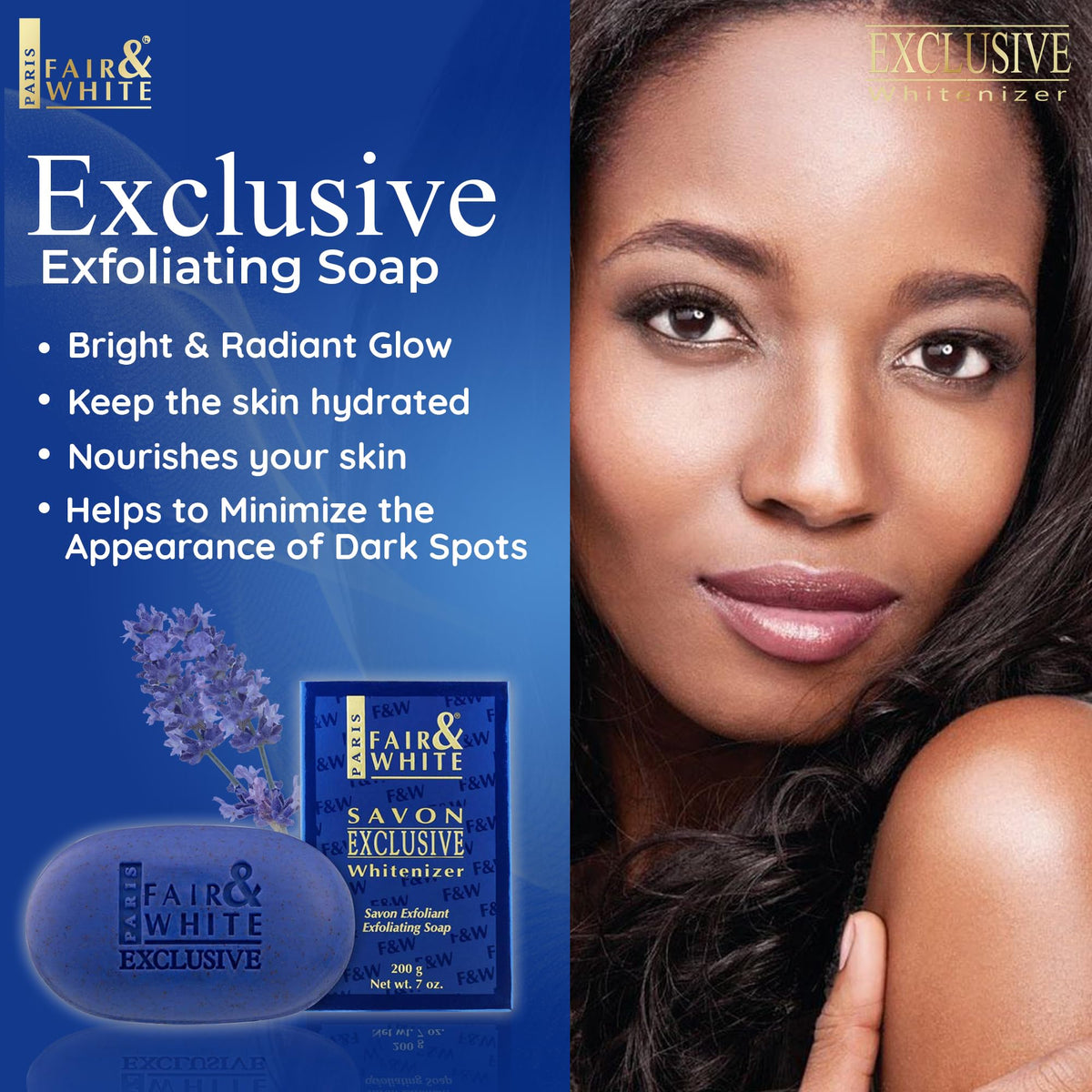 FAIR & WHITE rich creamy lather in hands for smooth application
