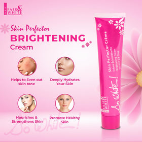 Fair & White cream texture close-up highlighting smooth absorption