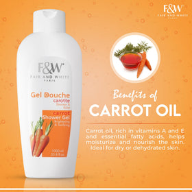 FAIR & WHITE ingredient label displaying carrot, melon and pomegranate extracts