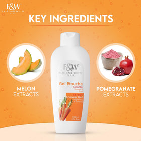 FAIR & WHITE bottle pump dispensing shower gel for easy everyday use