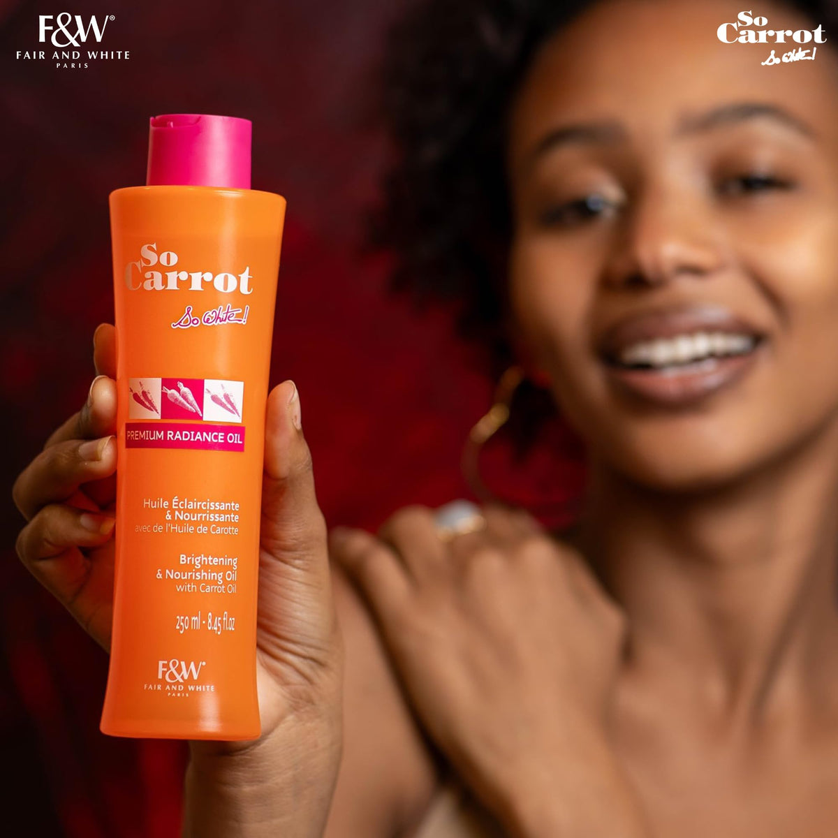 Fair & White application in hand demonstrating easy massage and immediate softening benefit