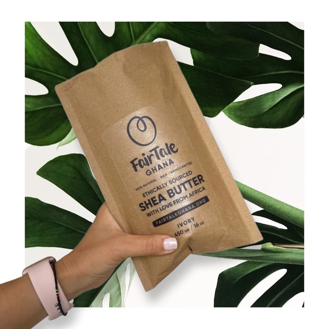 FairTale GHANA jar front view showing natural unrefined shea butter benefits