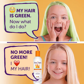 Fairy Tales family at beach using Sun & Swim kit to refresh kids' hair