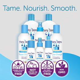 Fairy Tales conditioner creamy texture showing slip and softness