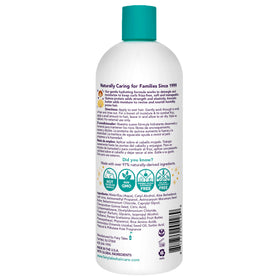 Fairy Tales Curly Q pump and label detail highlighting clean formula benefits