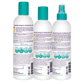 Fairy Tales close-up of shampoo bottle nozzle illustrating gentle, hydrating formula
