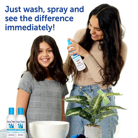 Fairy Tales detangling spray in use making combing easier and gentler