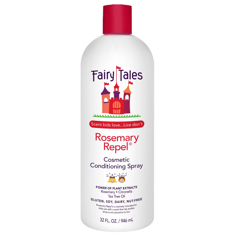 Fairy Tales refill bottle front view showing size and child-friendly design benefit