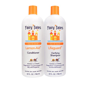 Fairy Tales front packaging showing duo bottles and citrus scent benefit