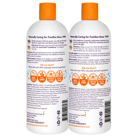 Fairy Tales shampoo pump close-up for easy dispensing after swims