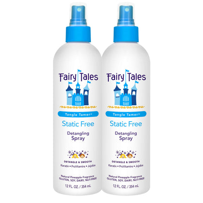 Fairy Tales front packaging showing two 12 oz bottles and clear benefit
