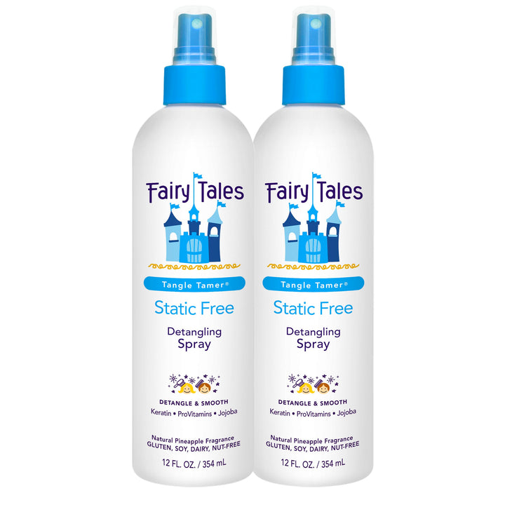 Fairy Tales front packaging showing two 12 oz bottles and clear benefit