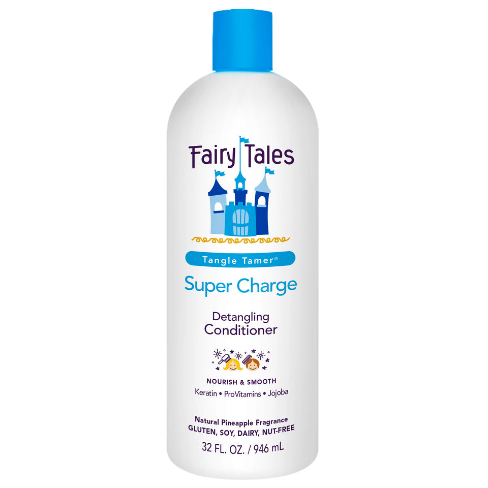 Fairy Tales front packaging showing 32 oz bottle and label benefits
