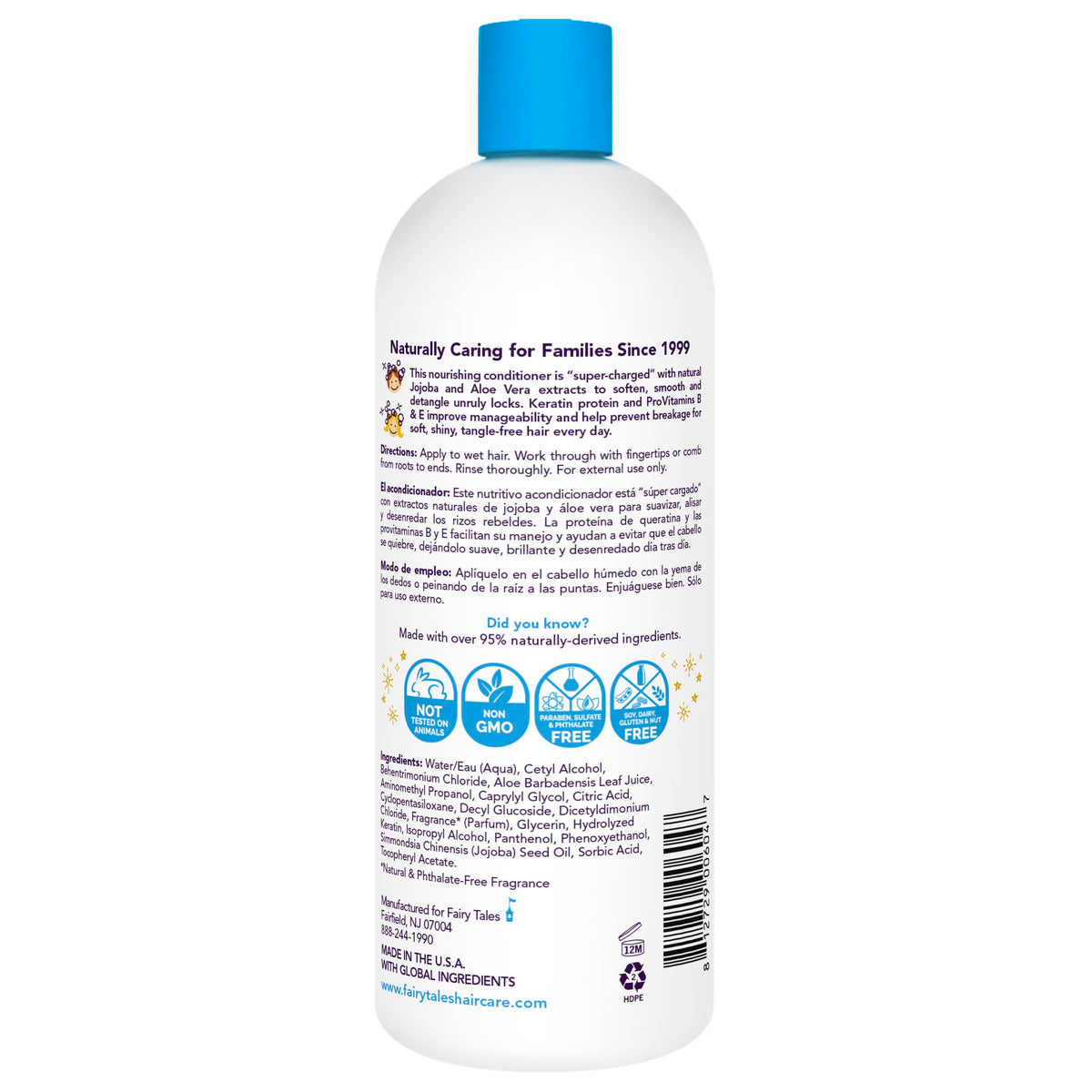 Fairy Tales conditioner texture close-up illustrating creamy slip