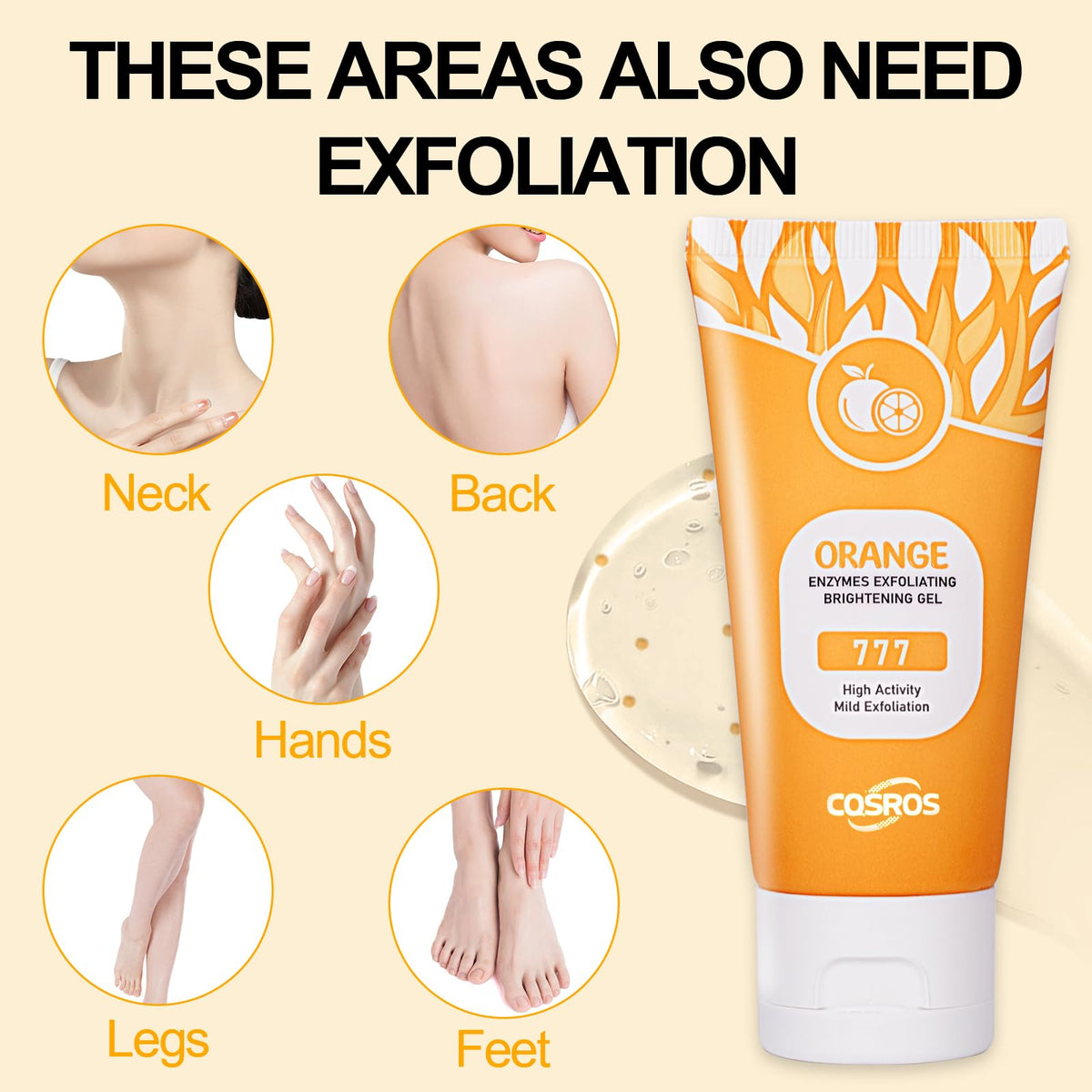 FAIRYTALESPACE product label close-up highlighting orange extract ingredients