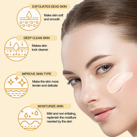 FAIRYTALESPACE application on face demonstrating easy deep clean