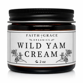 Faith and Grace Organics front packaging showing 2 oz jar and label benefit