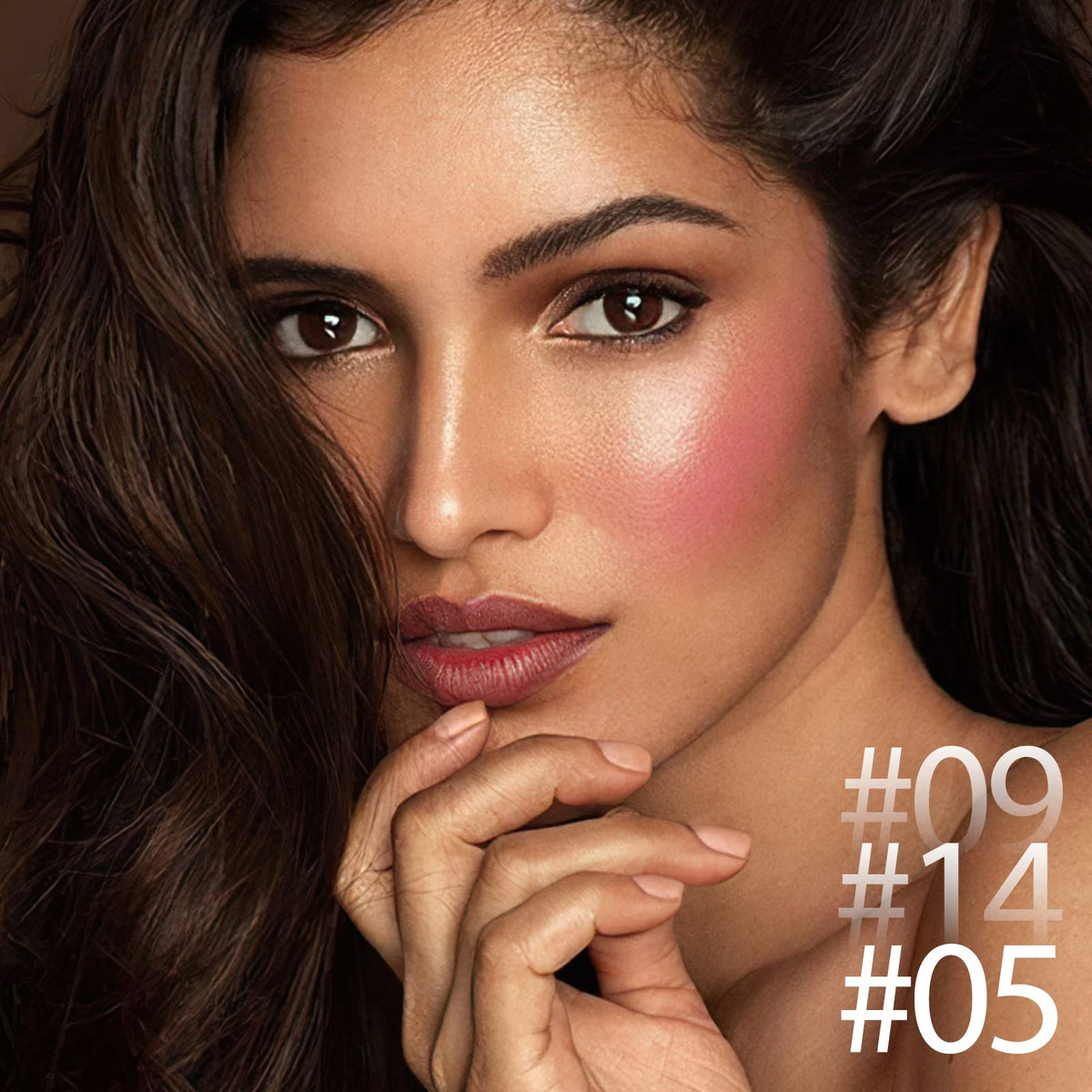 Falocutus highlighter applied on nose showing natural glow effect