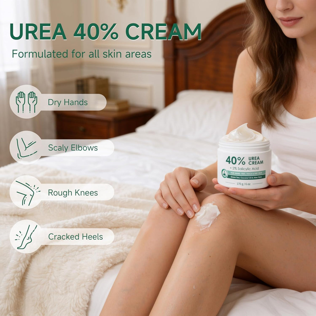 FAMIKYA in nighttime footcare routine showing deep conditioning benefit