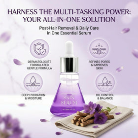 FAMOR bottle beside peppermint and lemon highlighting refreshing botanicals and brightening benefit