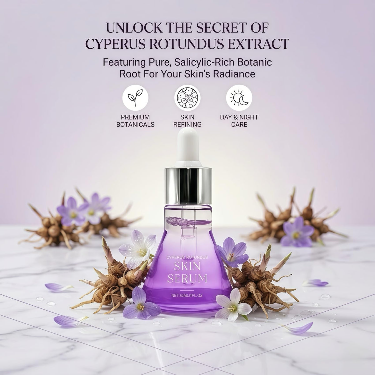 FAMOR close-up oil drop texture demonstrating lightweight absorption and non-greasy feel
