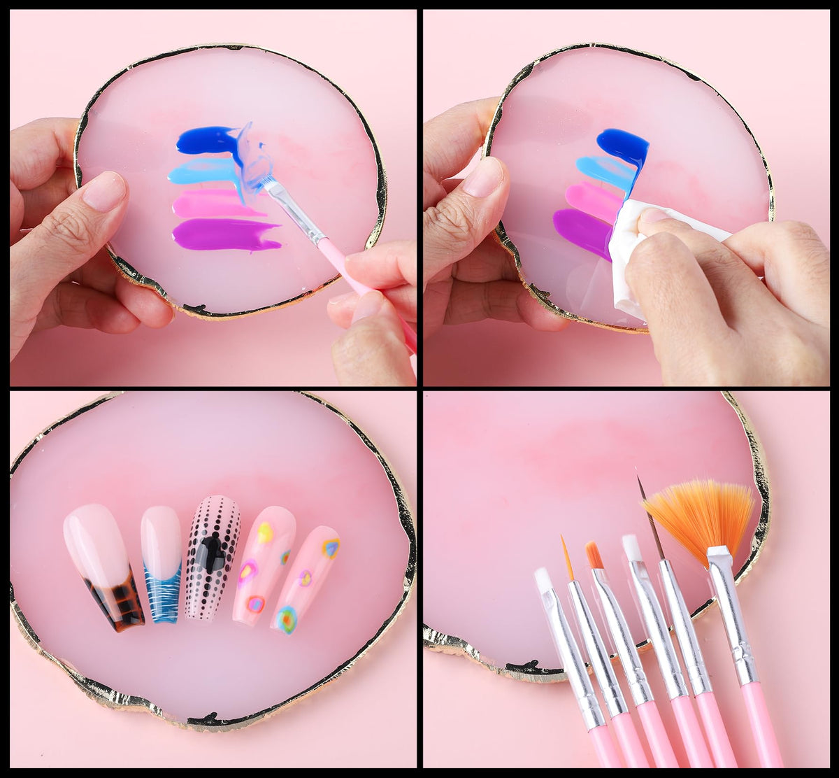 Fandamei dotting tools with palette for mixing and decoration